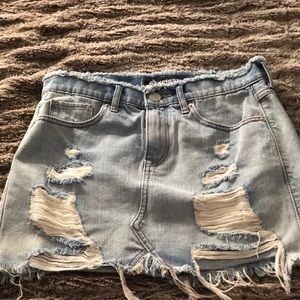 Express denim skirt